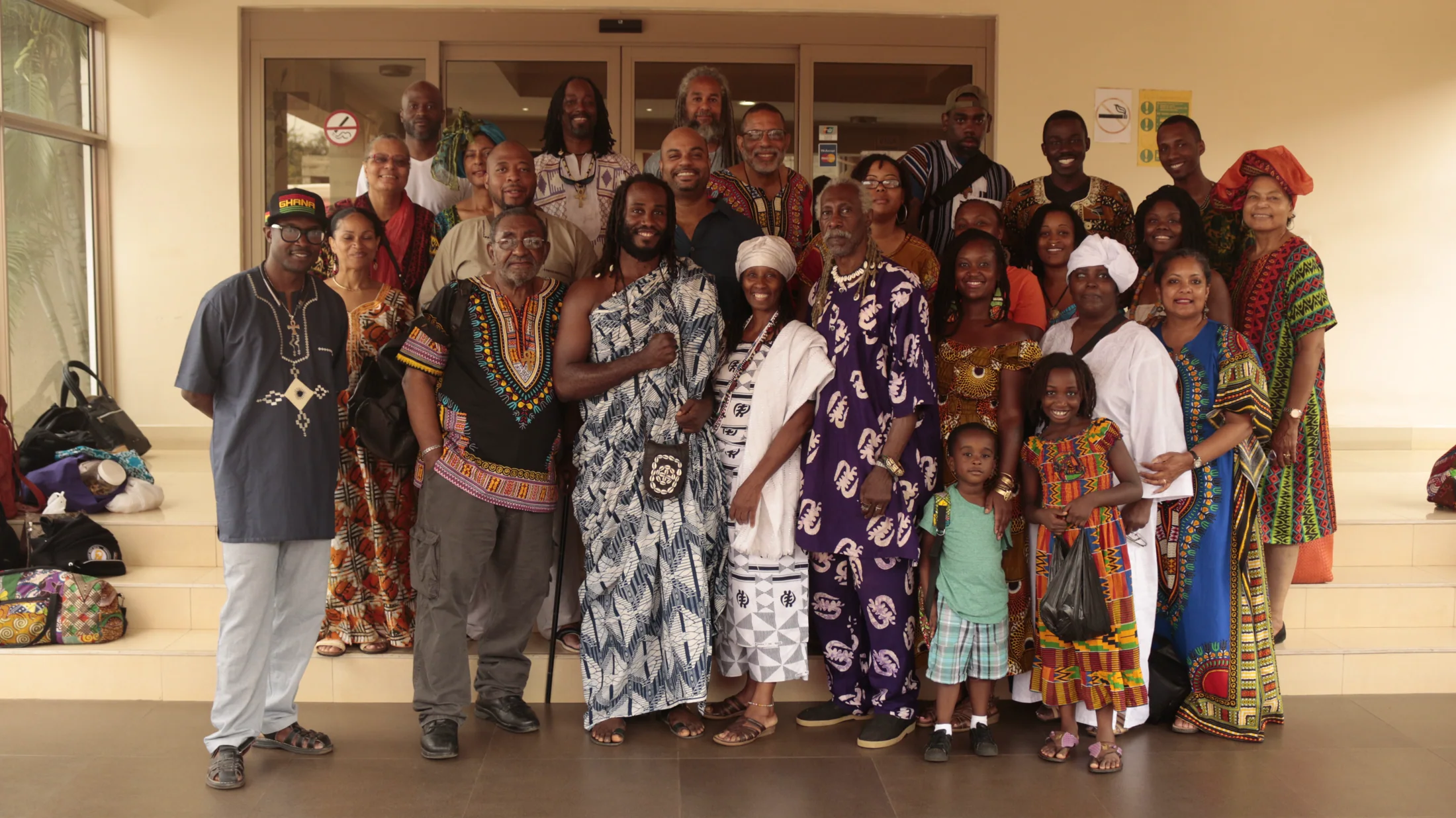 Community gathering in Ghana