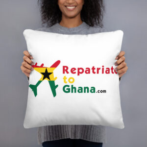 RepatriateToGhana.com (R2GH.com) Pillow