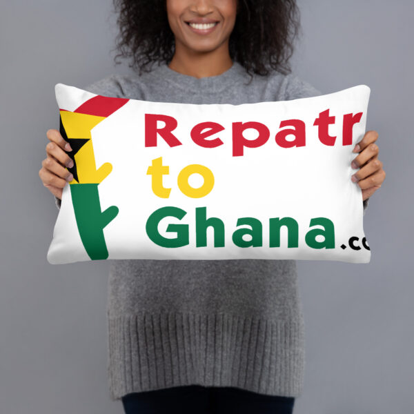 RepatriateToGhana.com (R2GH.com) Pillow - Image 3