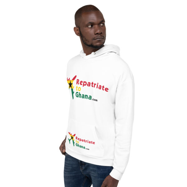 Unisex RepatriateToGhana.com (R2GH.com) Hoodie - Image 3