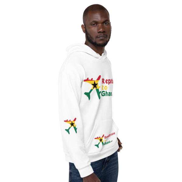 Unisex RepatriateToGhana.com (R2GH.com) Hoodie - Image 4