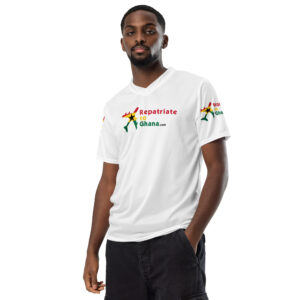 Recycled unisex RepatriateToGhana.com (R2GH.com) sports jersey