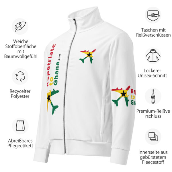 RepatriateToGhana.com (R2GH.com) Unisex track jacket - Image 3