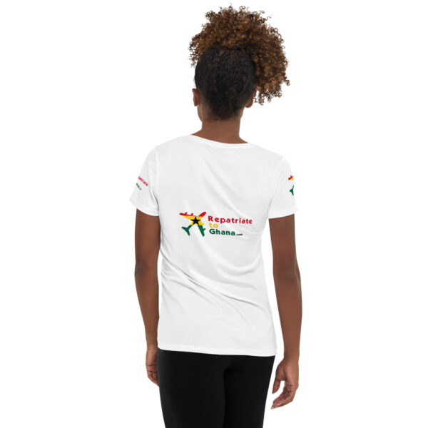 All-Over Print RepatriateToGhana.com (R2GH.com) Women's Athletic T-shirt - Image 2