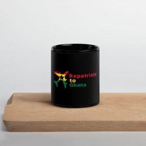 RepatriateToGhana.com (R2GH.com) Black Glossy Mug