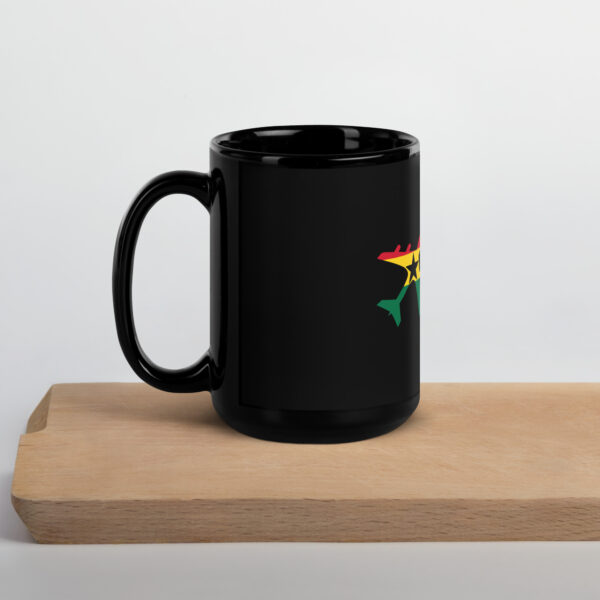 RepatriateToGhana.com (R2GH.com) Black Glossy Mug - Image 6