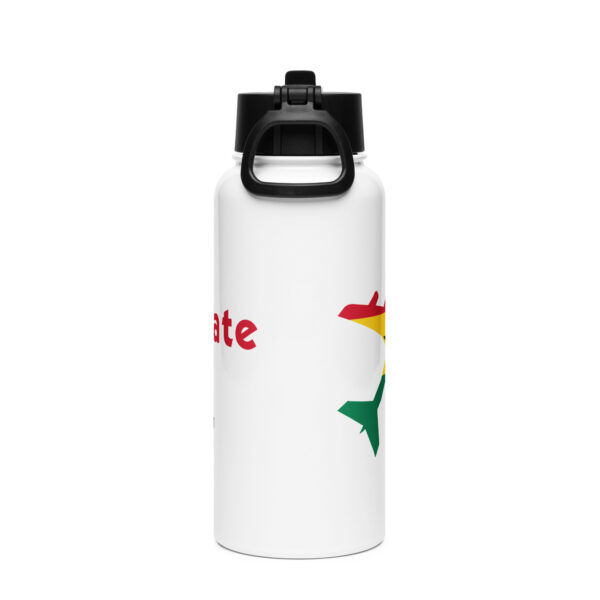 RepatriateToGhana.com (R2GH.com) Stainless steel water bottle with a straw lid - Image 5