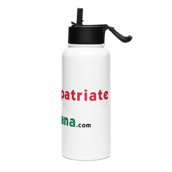 RepatriateToGhana.com (R2GH.com) Stainless steel water bottle with a straw lid - Image 7