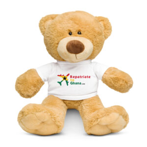 RepatriateToGhana.com (R2GH.com) Teddy bear with a t-shirt