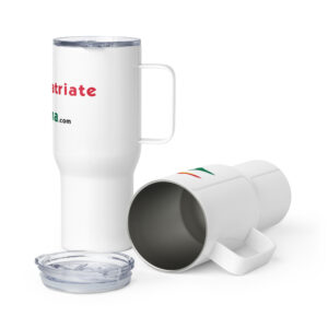 RepatriateToGhana.com (R2GH.com) Travel mug with a handle