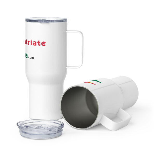 RepatriateToGhana.com (R2GH.com) Travel mug with a handle - Image 2