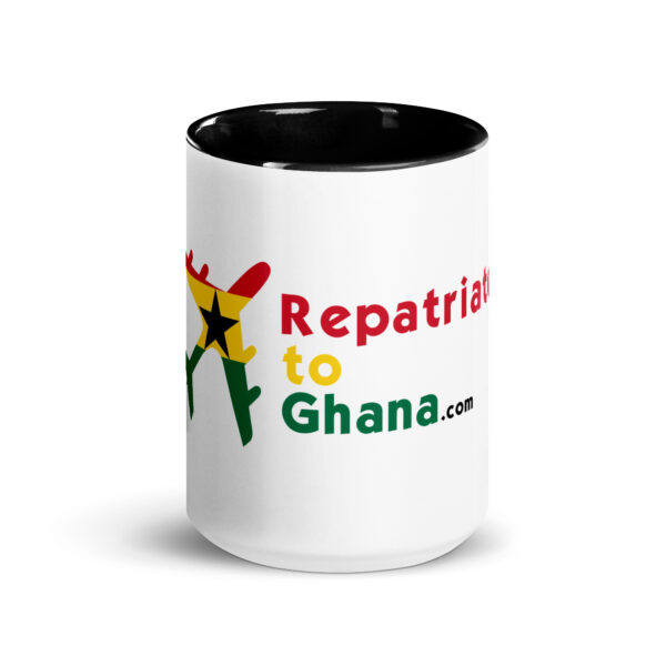 RepatriateToGhana.com (R2GH.com) Mug with Color Inside - Image 5