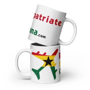 RepatriateToGhana.com (R2GH.com) white glossy mug