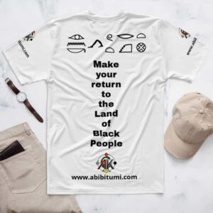 Return to the Land of Black People: Abibitumi Men’s T-shirt