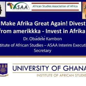 Make Afrika Great Again! Divest from amerikkka – Invest in Afrika!