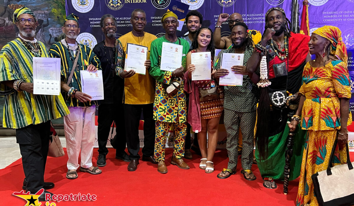 Repatriate to Ghana 2024 citizenship recipients