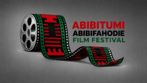 Official Abibitumi Abibifahodie Film Festival reel-and-patterned-filmstrip logo