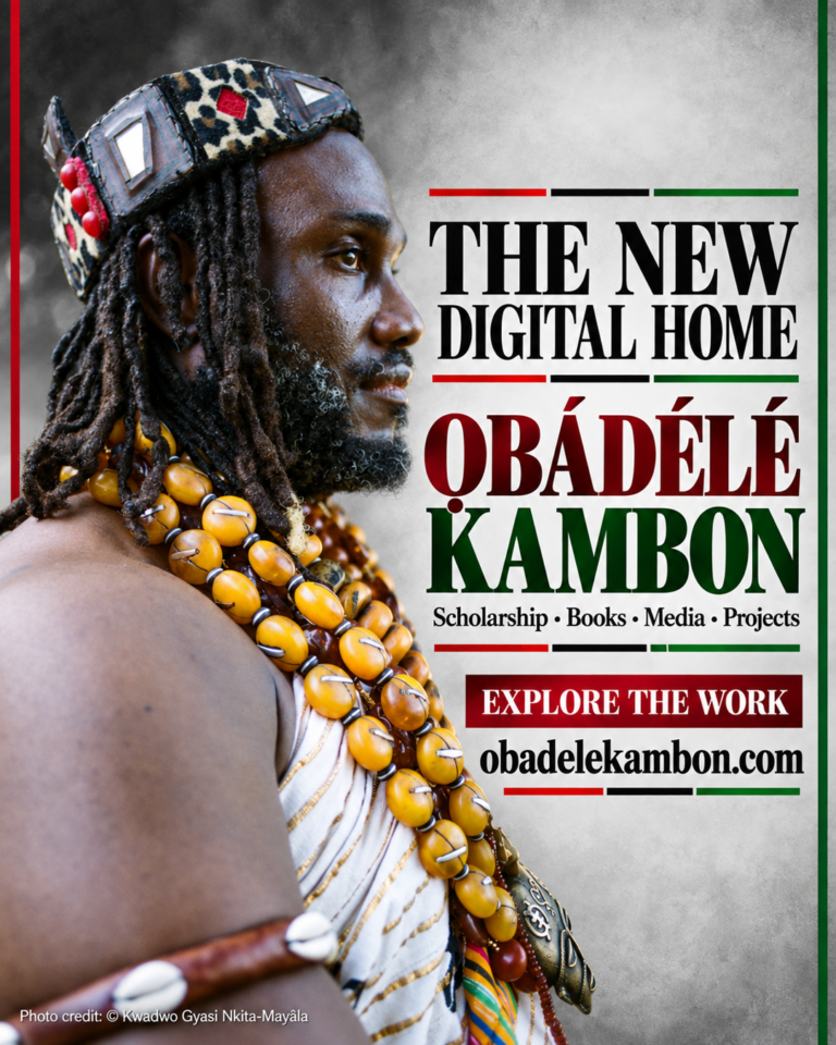 Read more about the article The New Digital Home of Ɔbenfo Ọbádélé Kambon