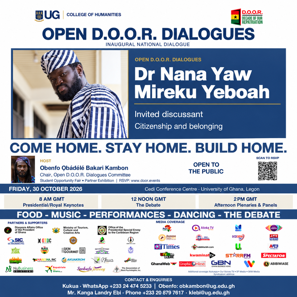 Read more about the article 4 days left — Open D.O.O.R. Dialogues with Dr Nana Yaw Mireku Yeboah