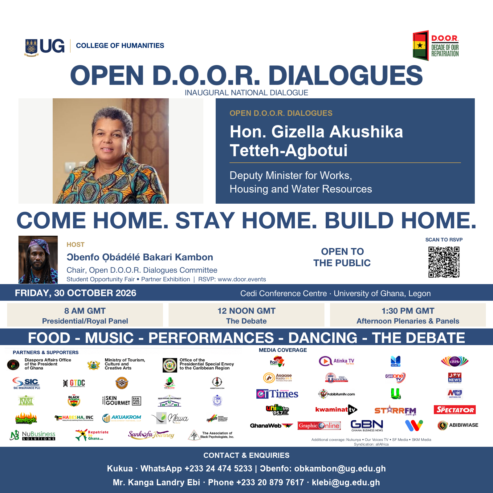Read more about the article 3 days left — Open D.O.O.R. Dialogues with Hon. Gizella Tetteh-Agbotui