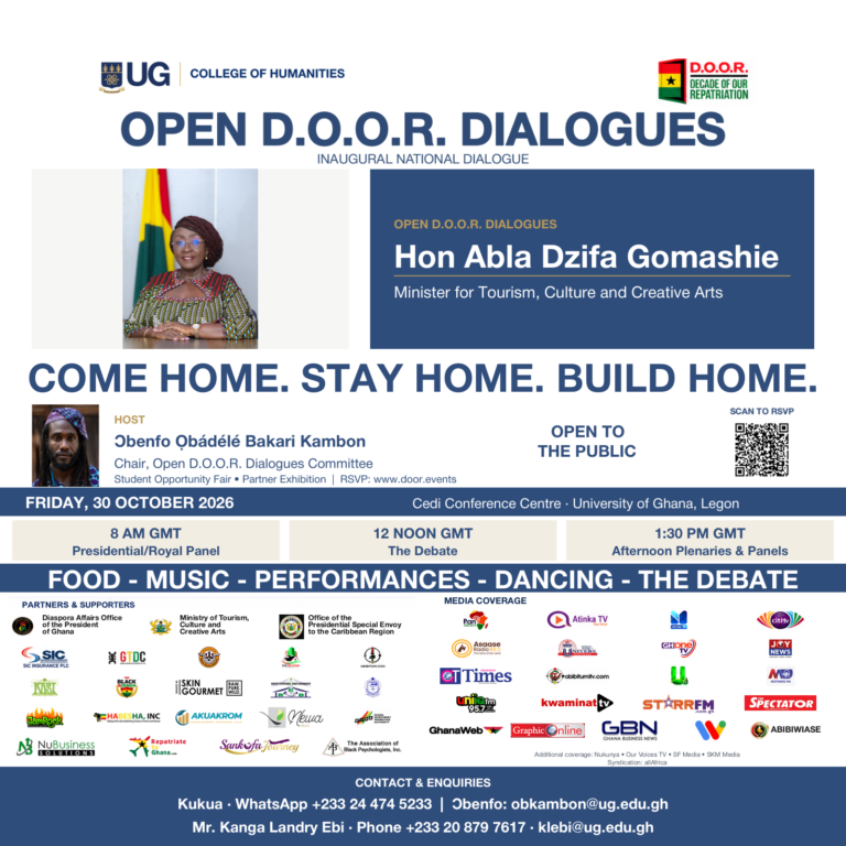 Read more about the article 8 days left — Open D.O.O.R. Dialogues with Hon. Abla Dzifa Gomashie