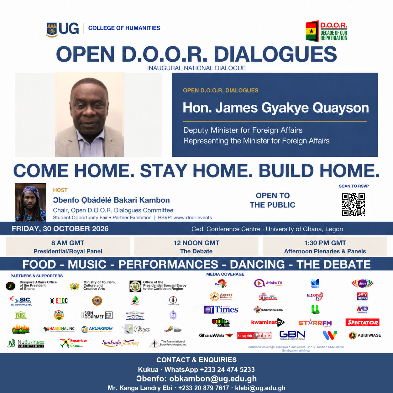 Read more about the article 8 days left — Open D.O.O.R. Dialogues with Hon. James Gyakye Quayson