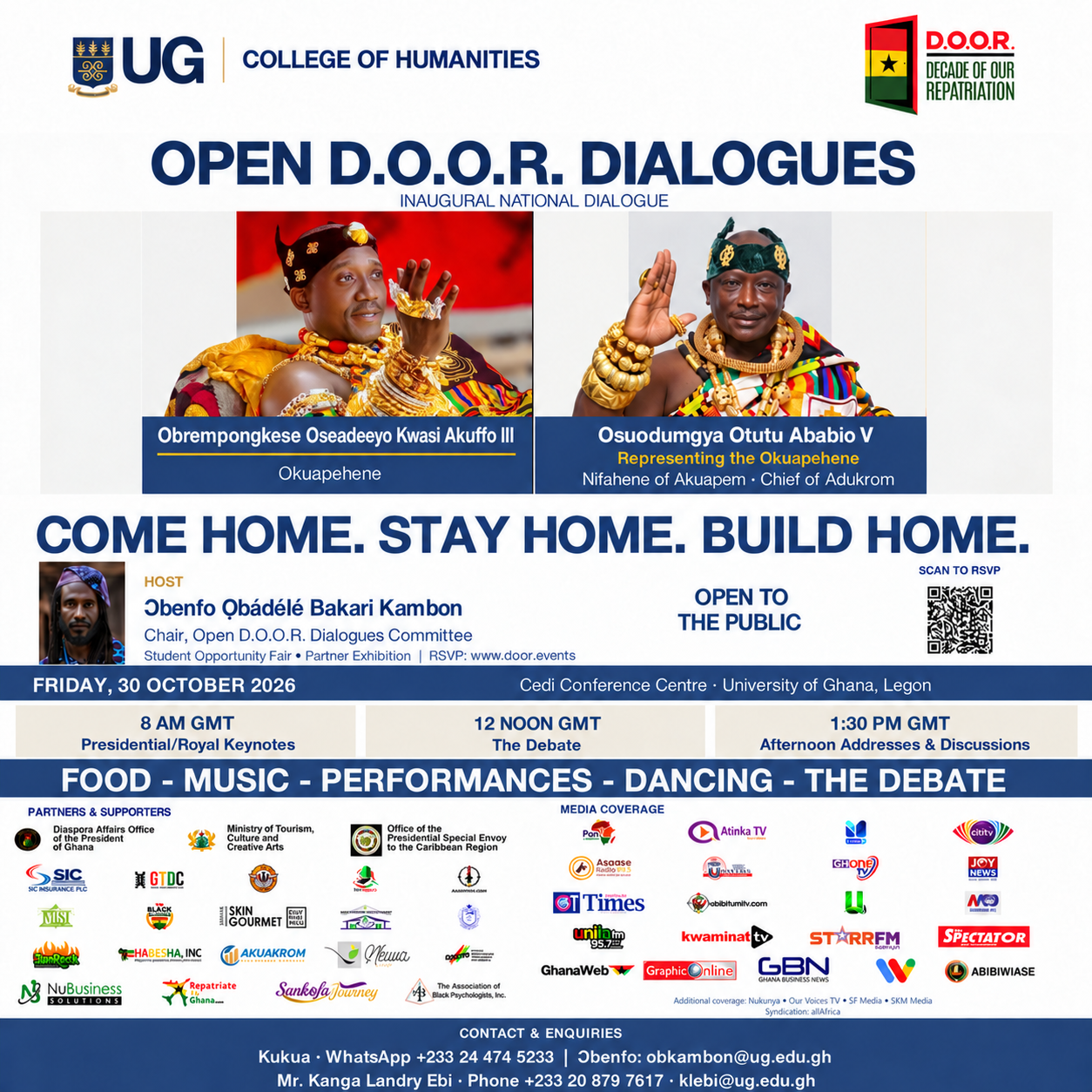 Read more about the article 2 days to go — Akuapem royal representation at Open D.O.O.R. Dialogues