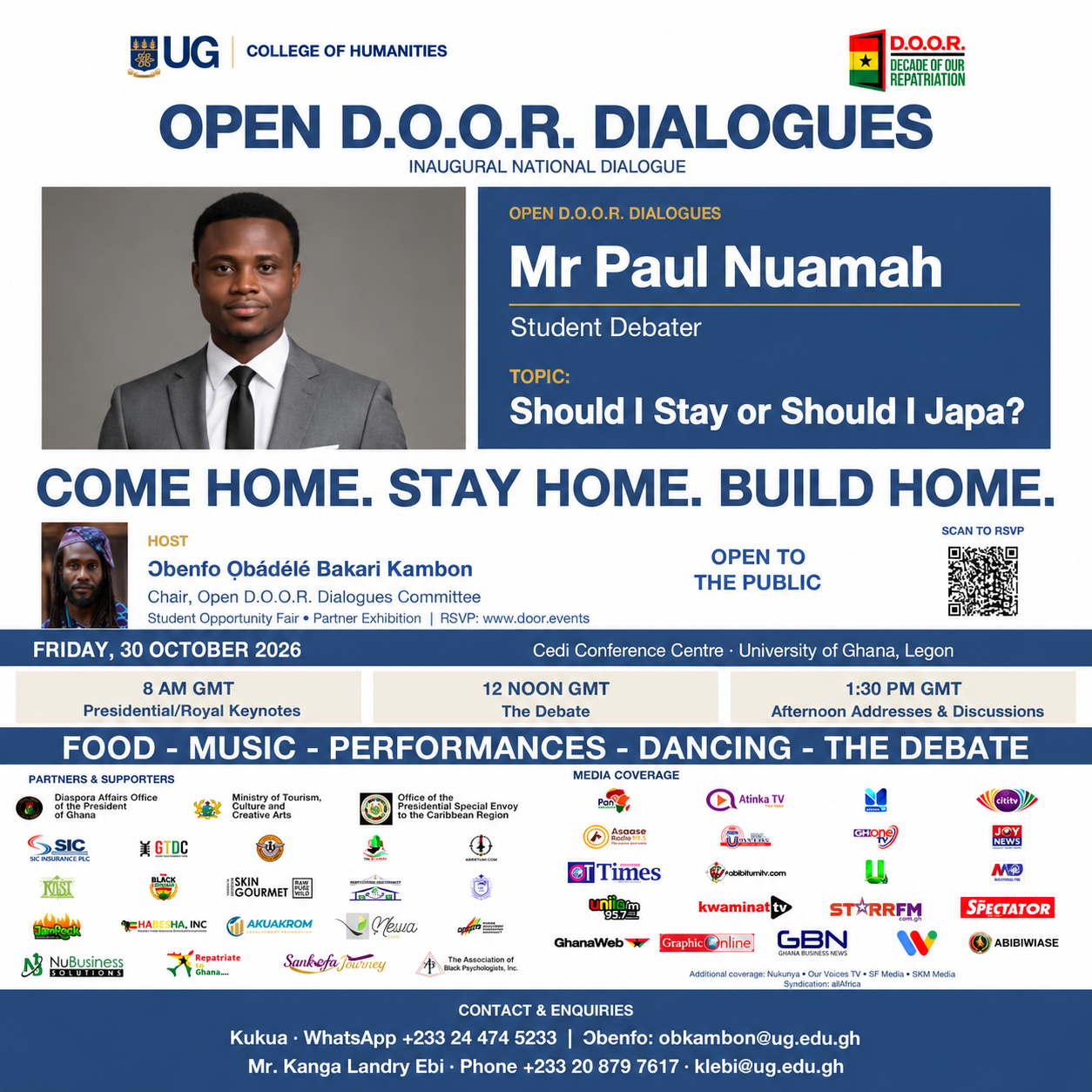 Read more about the article 2 days to go — Mr Paul Nuamah: Should I Stay or Should I Japa?